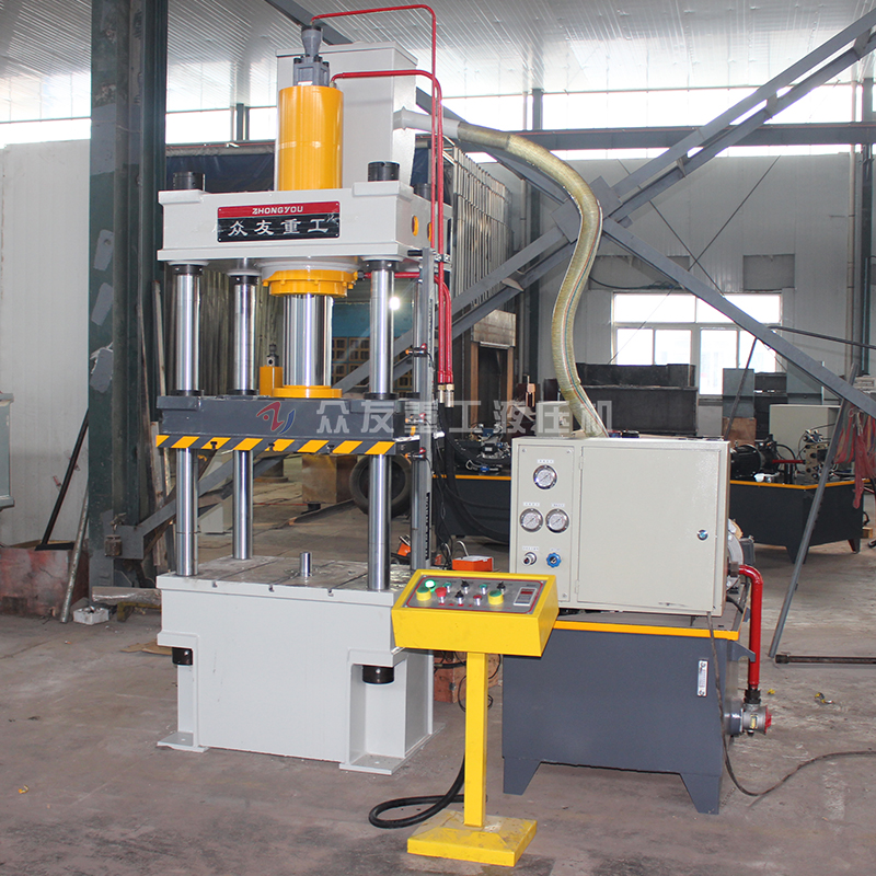 100噸不銹鋼餐具拉伸四柱油壓機 100T金屬成型油壓