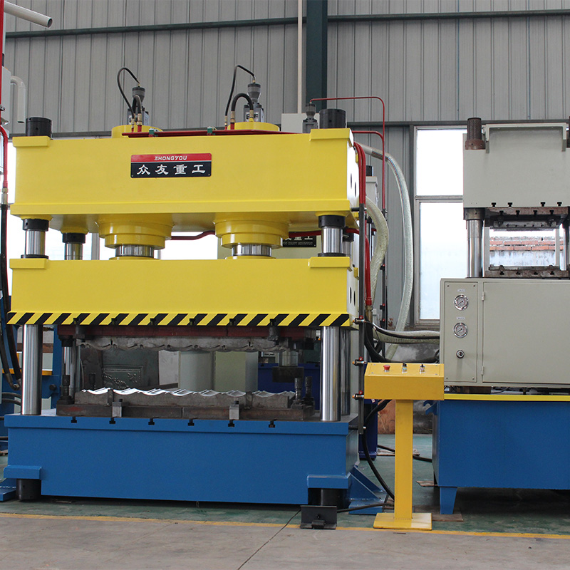 315T雙缸大臺面壓金屬瓦液壓機