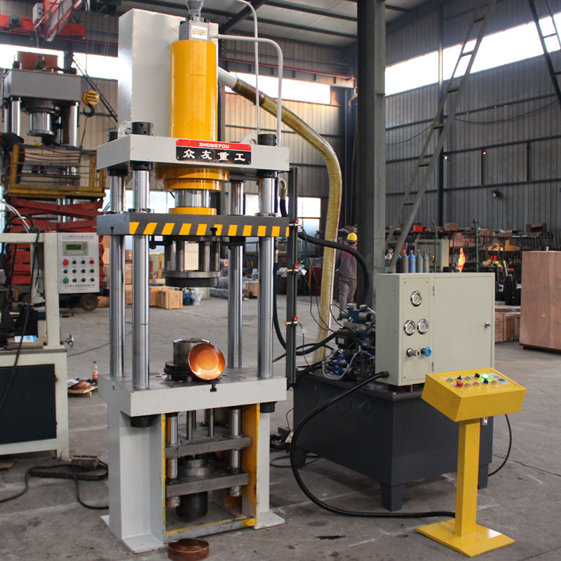 80T壓銅壺液壓墊拉伸四柱液壓機