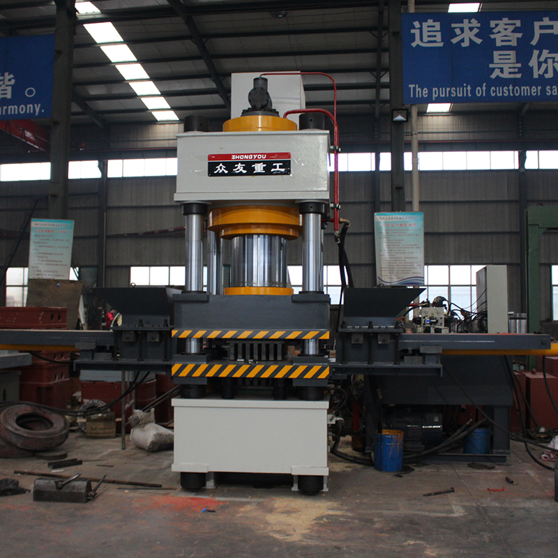 630噸雙色魚餌壓塊液壓機