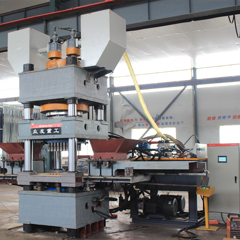 630噸雙色魚餌壓塊液壓機